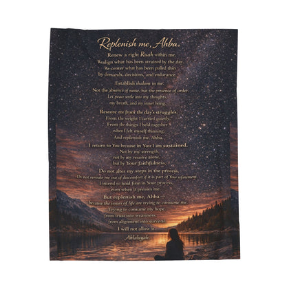 Replenish Me, Ahba – Velveteen Prayer Blanket