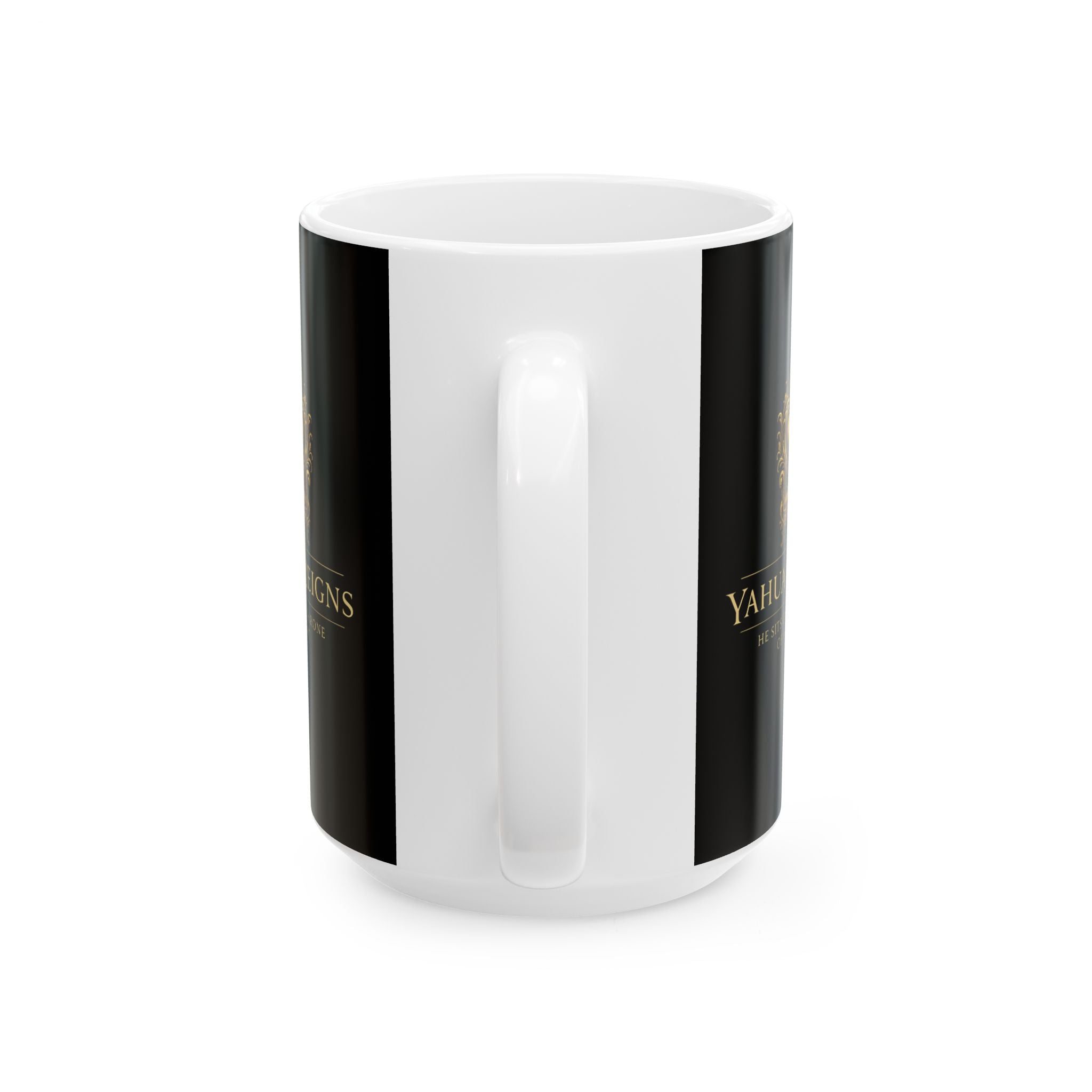 Yahuah Reigns — “He Sits on the Throne of My Heart” Mug