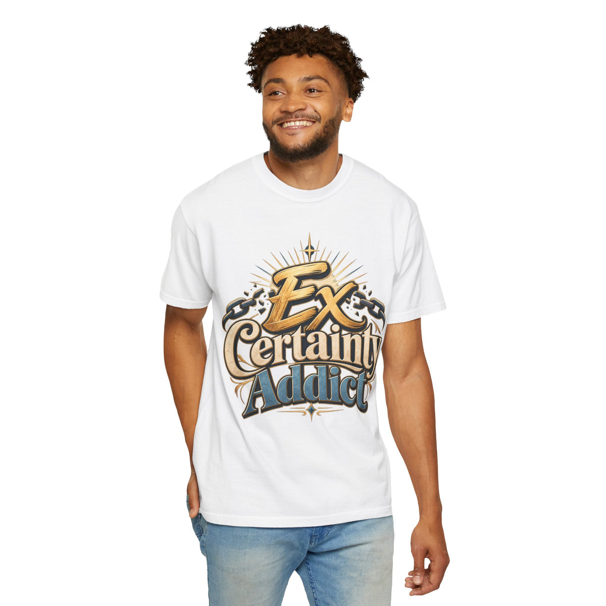 Ex Certainty Addict - Unisex Garment-Dyed T-shirt