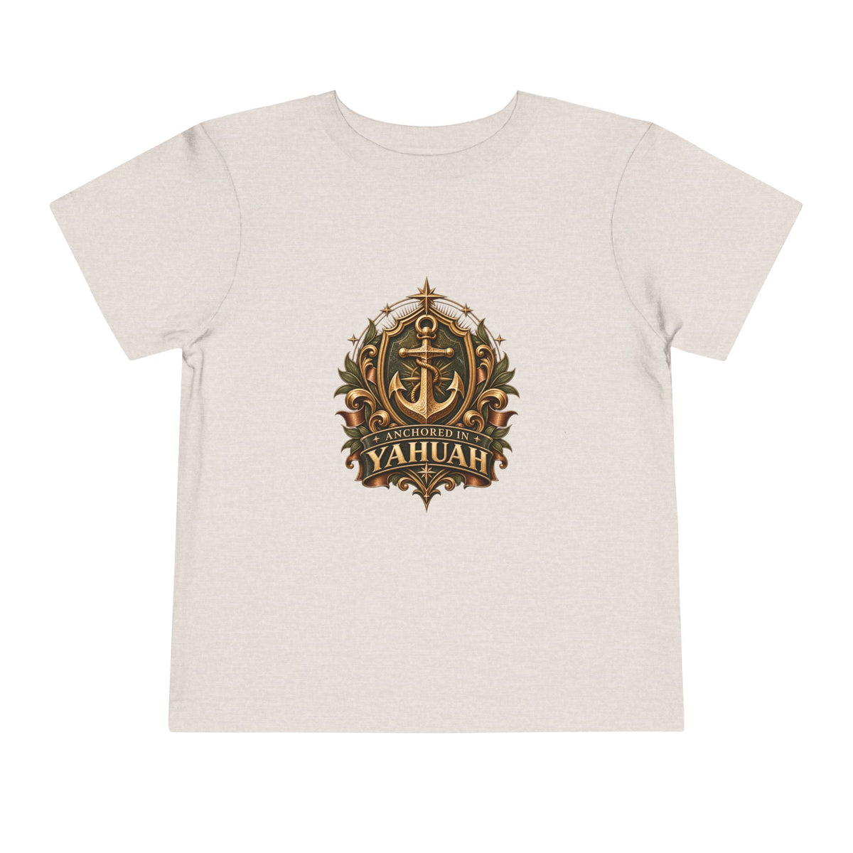 Anchored in Yahuah — Toddler Short Sleeve Tee