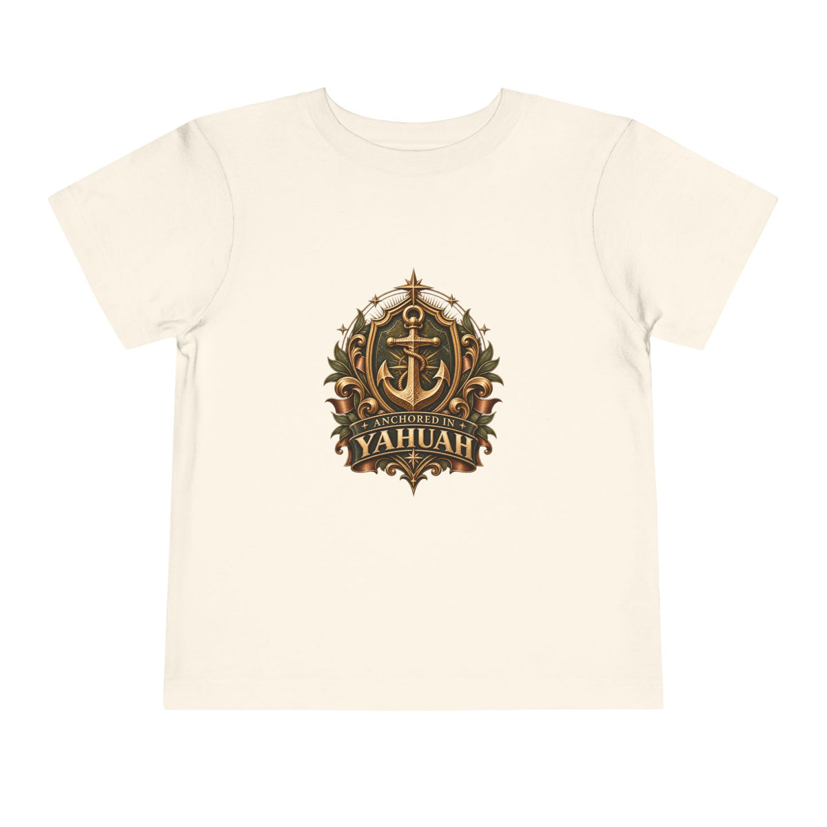 Anchored in Yahuah — Toddler Short Sleeve Tee