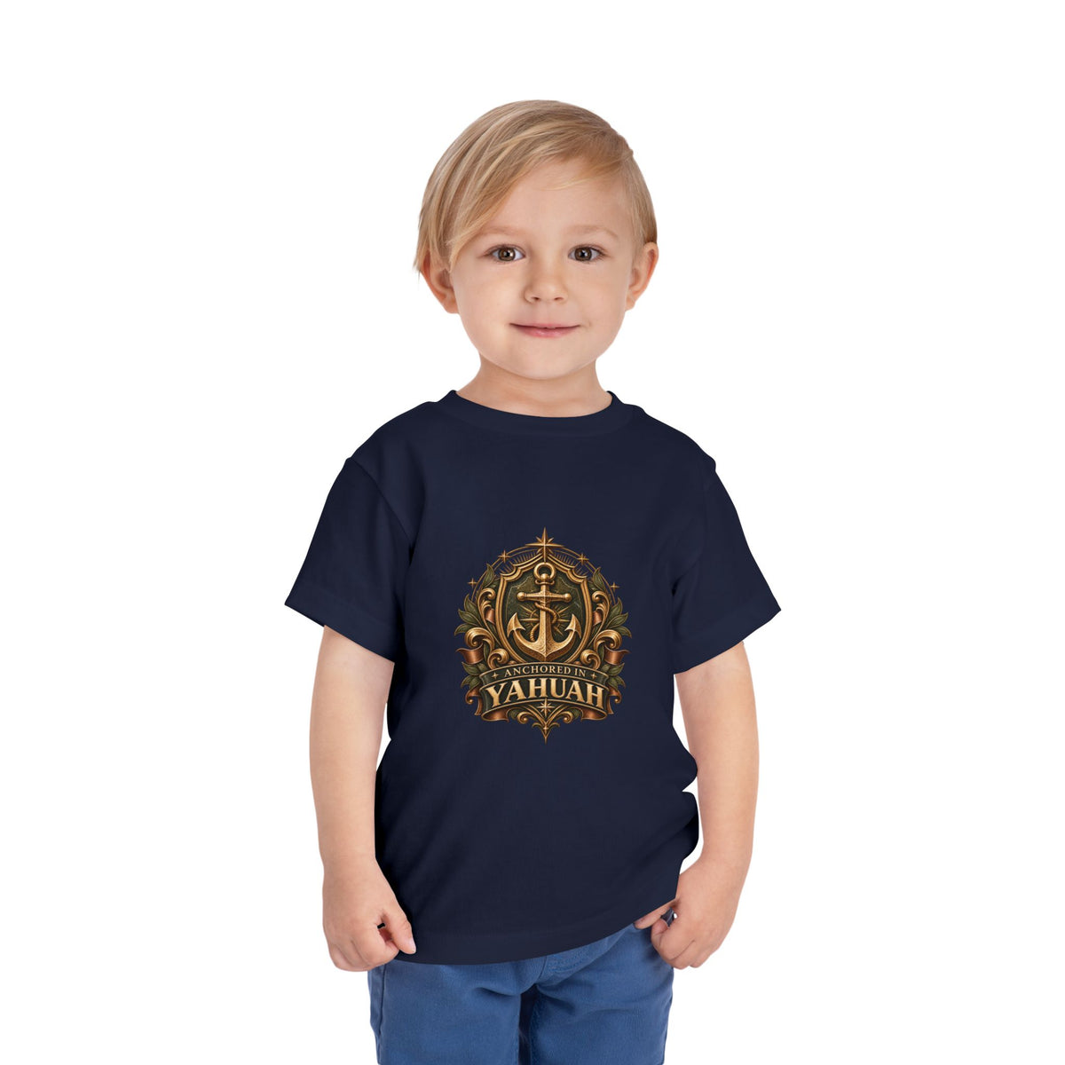 Anchored in Yahuah Toddler Tee lifestyle
