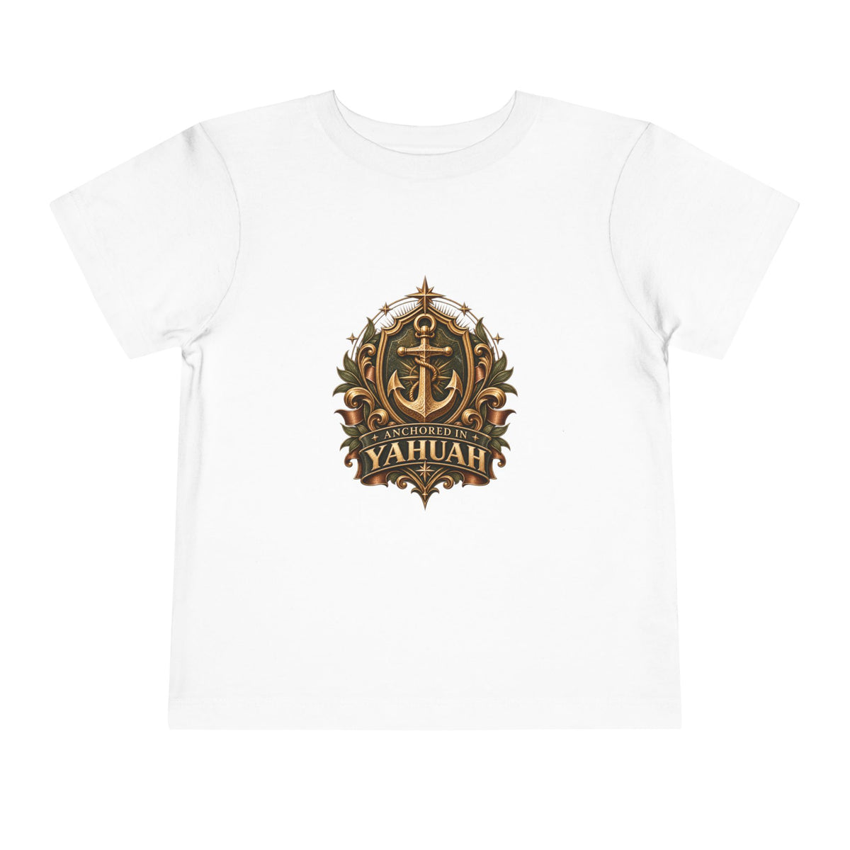 Anchored in Yahuah — Toddler Short Sleeve Tee