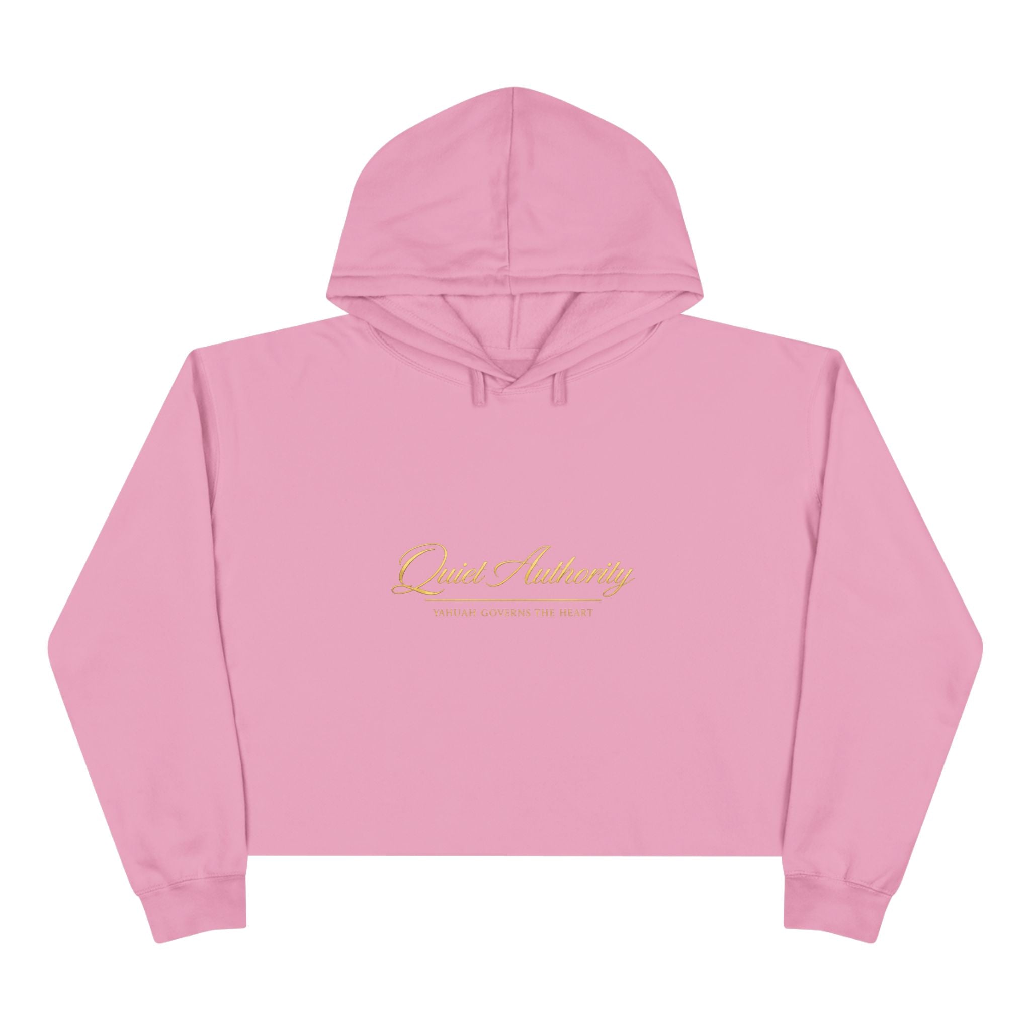 Quiet Authority Crop Hoodie ( Yahuah Governs the Heart)