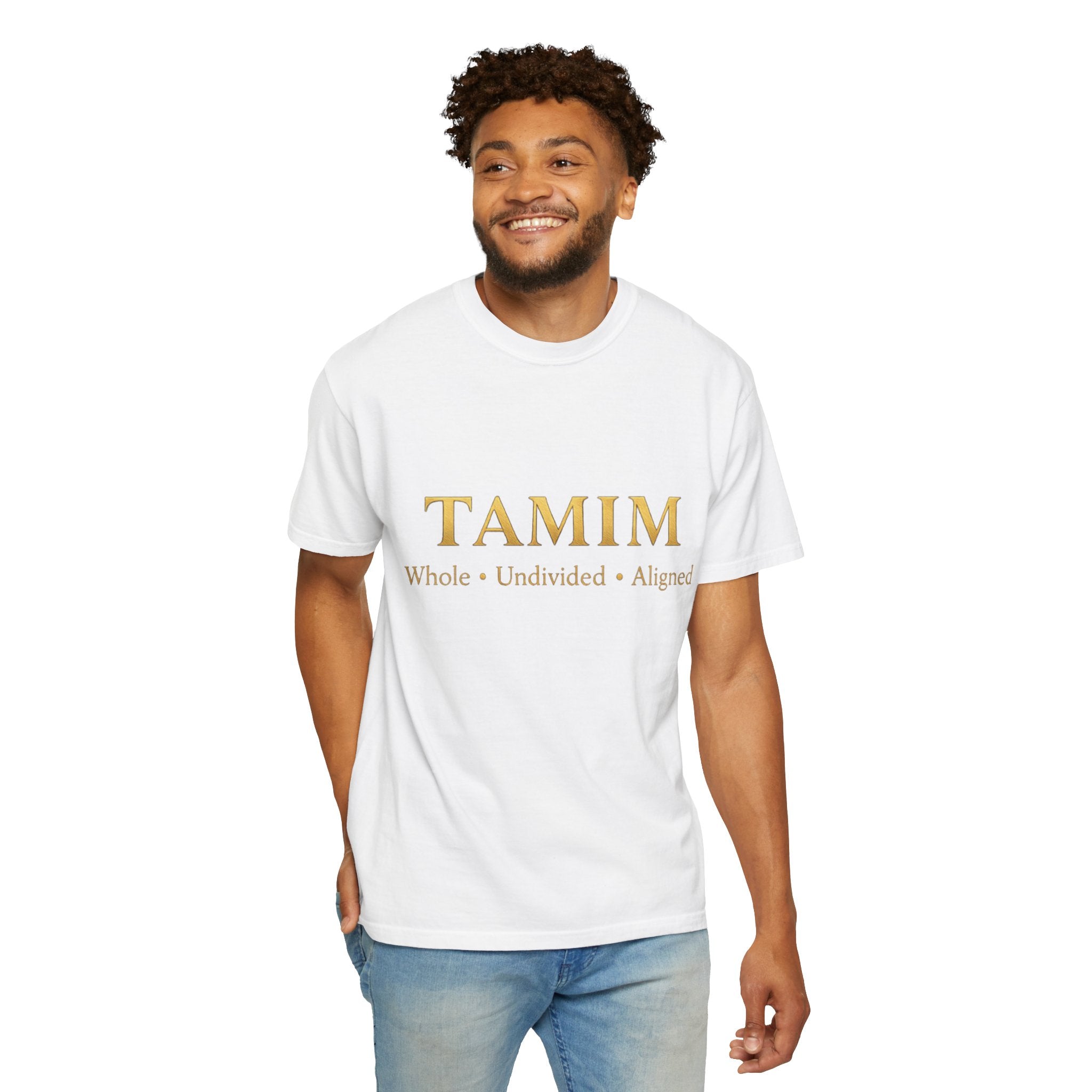 TAMIM Garment-Dyed Tee – Whole • Undivided • Aligned