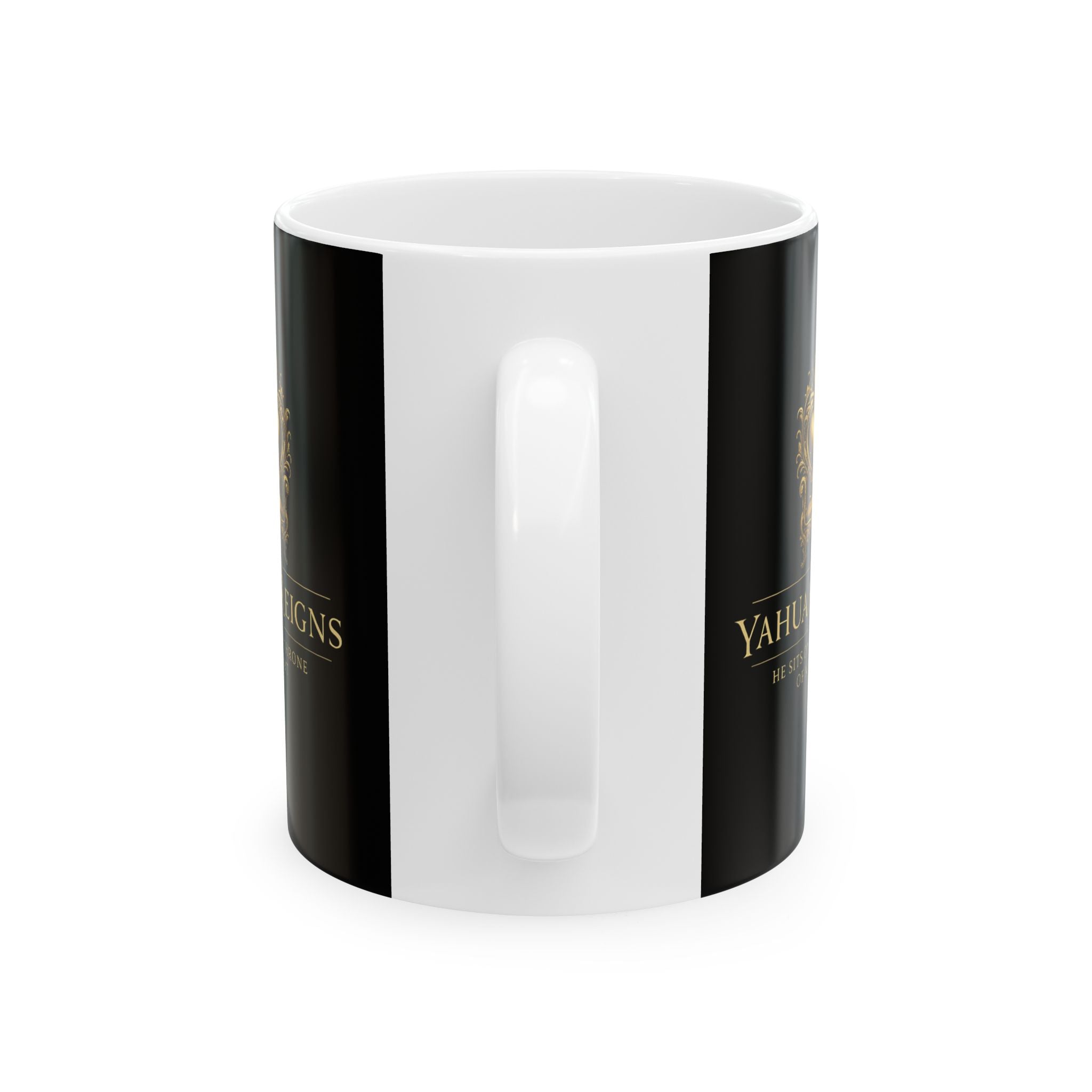 Yahuah Reigns — “He Sits on the Throne of My Heart” Mug