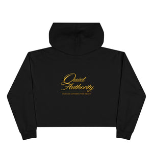 Quiet Authority Crop Hoodie ( Yahuah Governs the Heart)