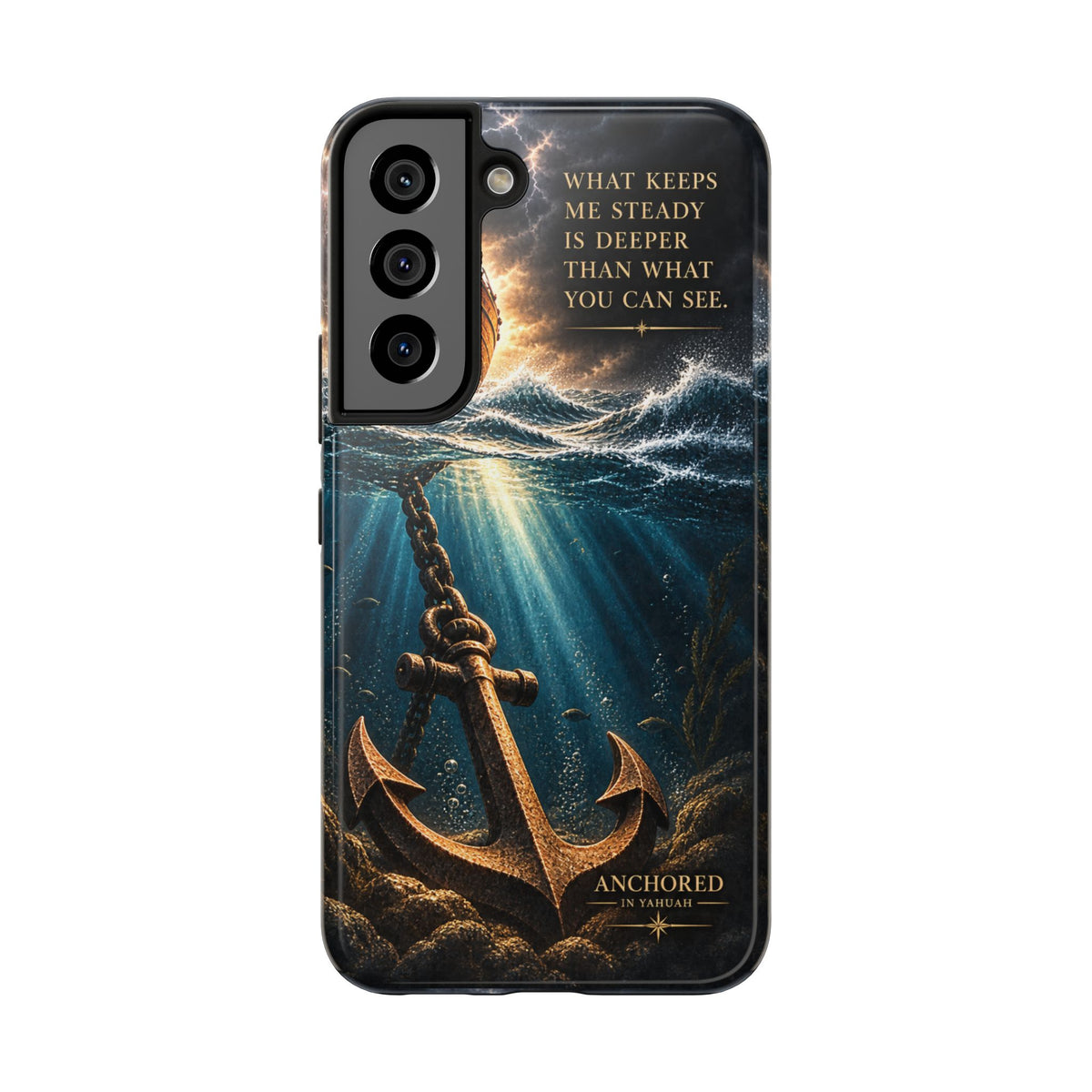 Anchored and Armored in Yahuah – Tough Phone Case
